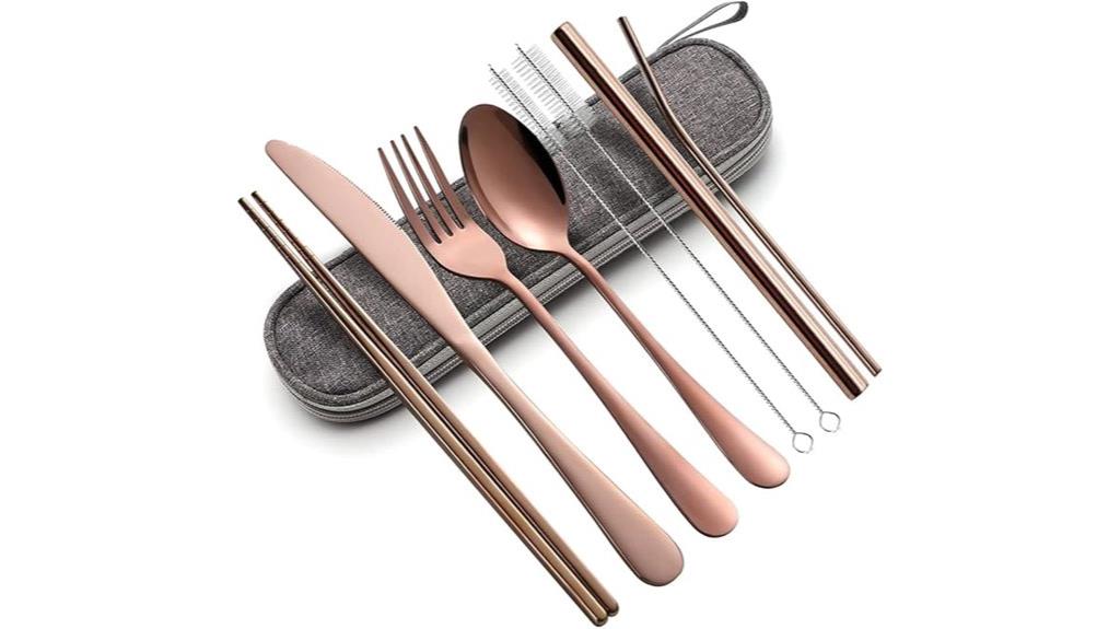 reusable travel utensil kit