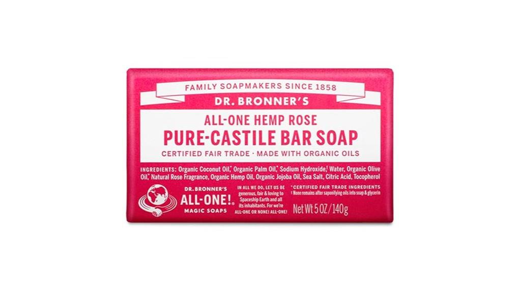 rose scented castile soap