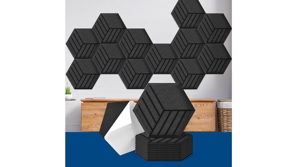 self adhesive acoustic hexagon tiles
