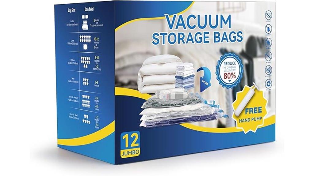 set of 12 vacuum storage bags