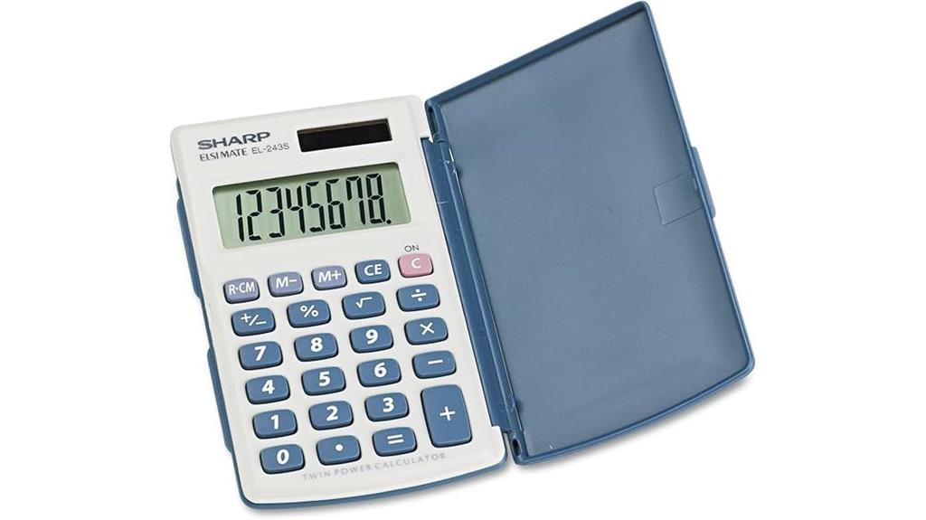 sharp 8 digit twin calculator