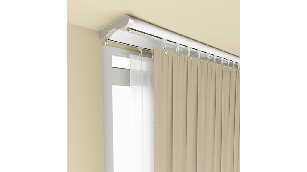 silent ceiling curtain track