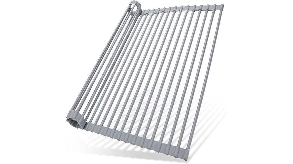 silicone roll up dish rack