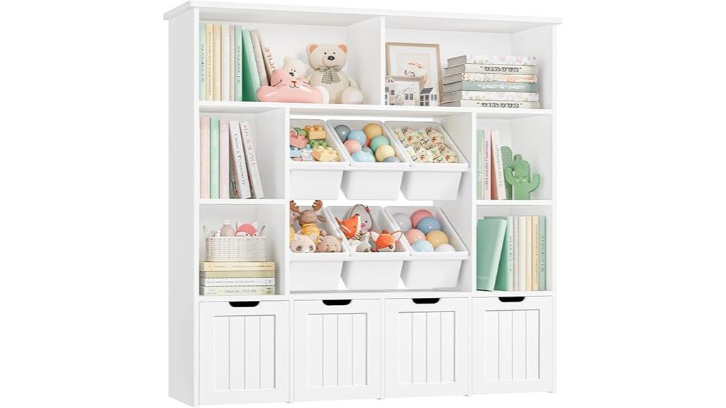 six bin toy storage organizer