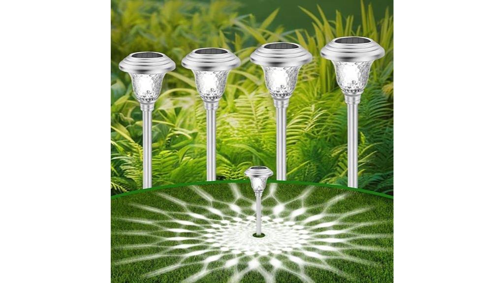 solar pathway garden lights