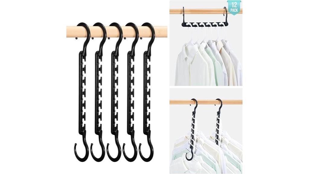 space saving plastic hangers