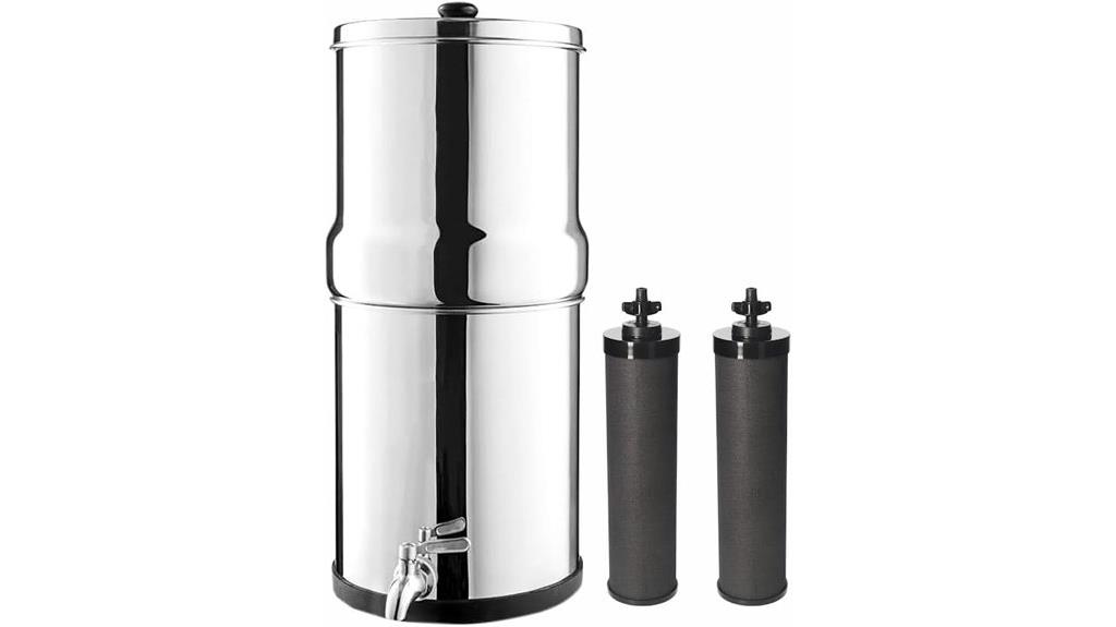 stainless steel gravity filter