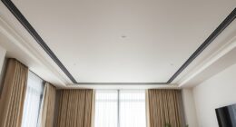stylish ceiling curtain tracks