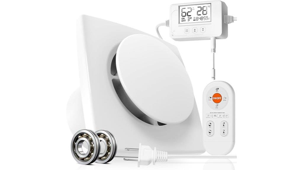 three speed fan with humidity sensor