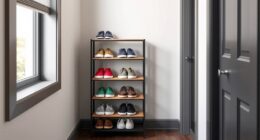 top narrow shoe storage
