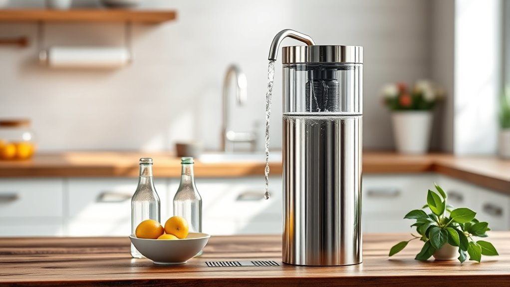 top stainless 6l gravity filters