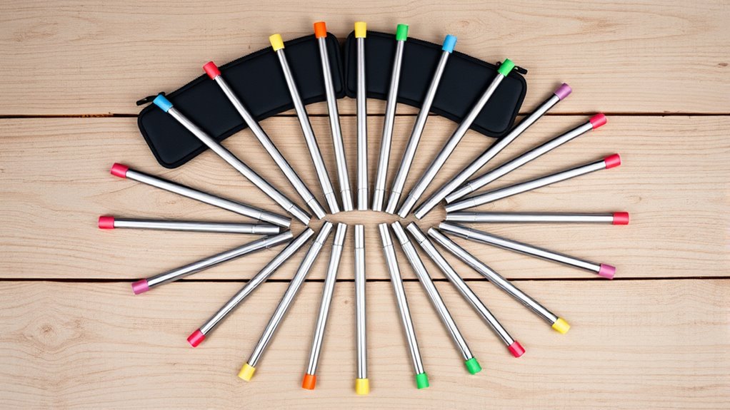 top stainless steel travel straws