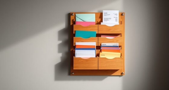 top wall mounted payment organizers