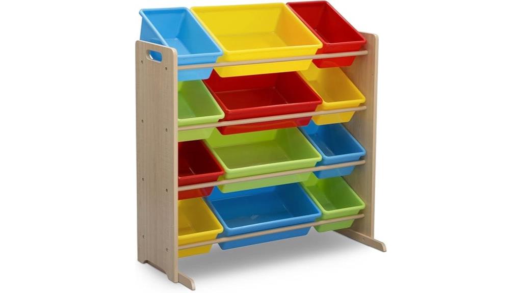 toy storage with bins