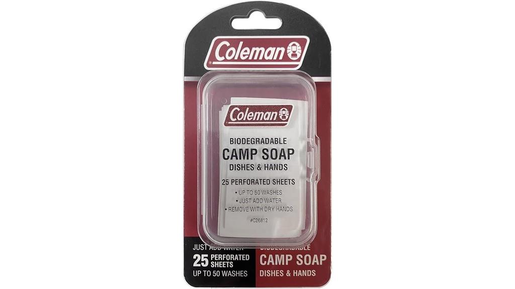 travel sized soap sheets