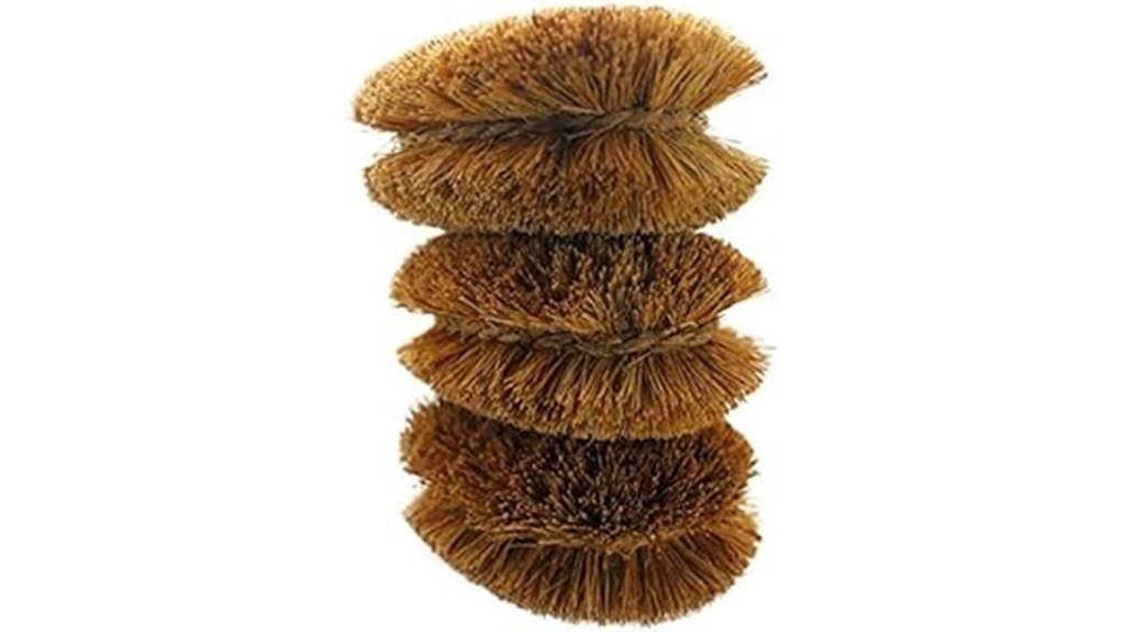 triple coconut fiber vegetable brushes