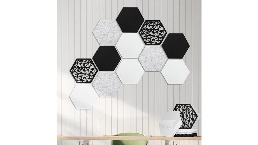 twelve self adhesive acoustic panels