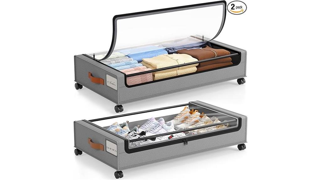 under bed storage wheels