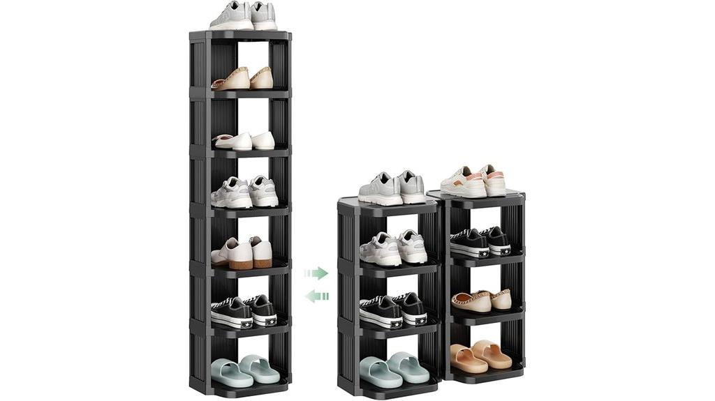 vertical shoe storage