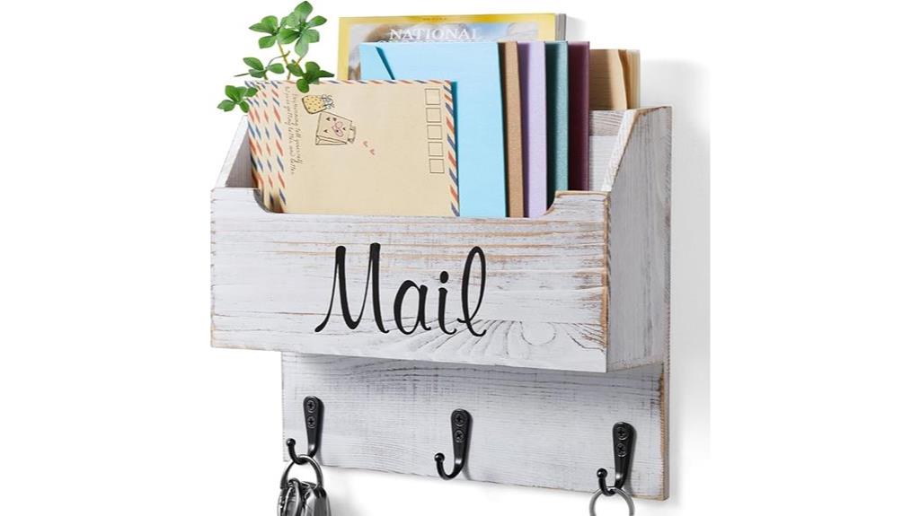 wall mount mail organizer