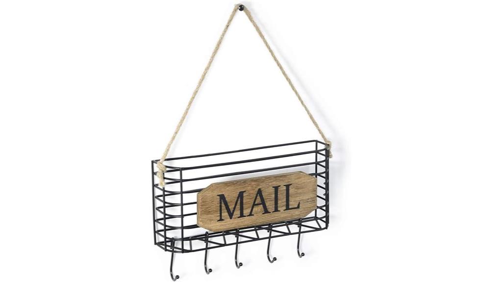 wall mounted mail organizer