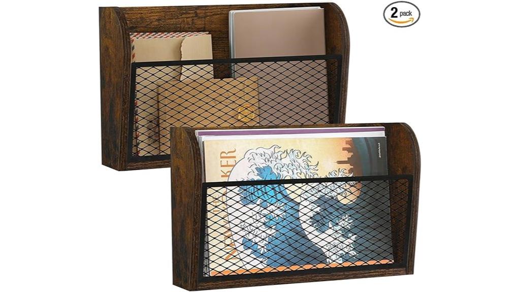 wall mounted office organizer
