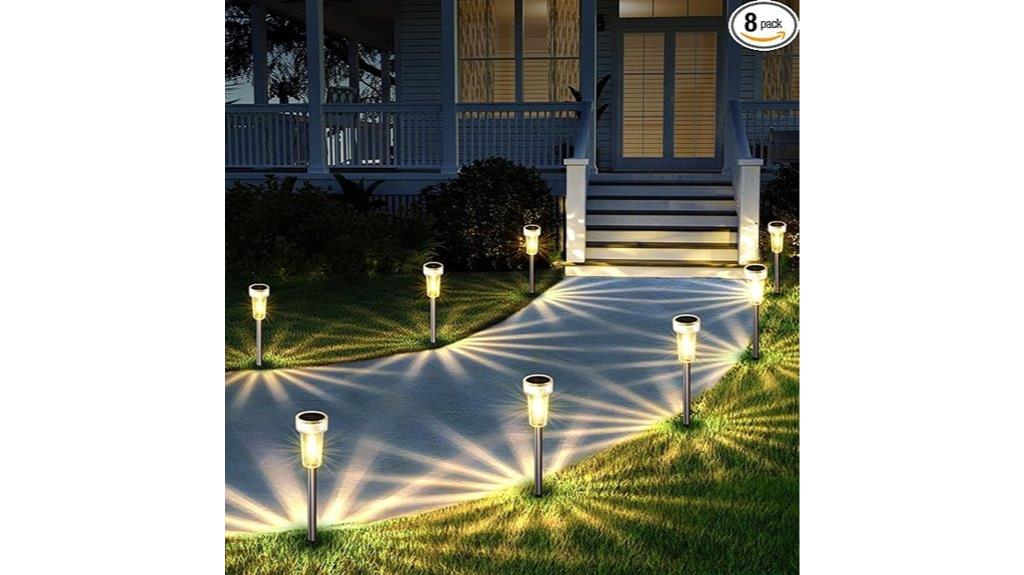 waterproof solar garden lights
