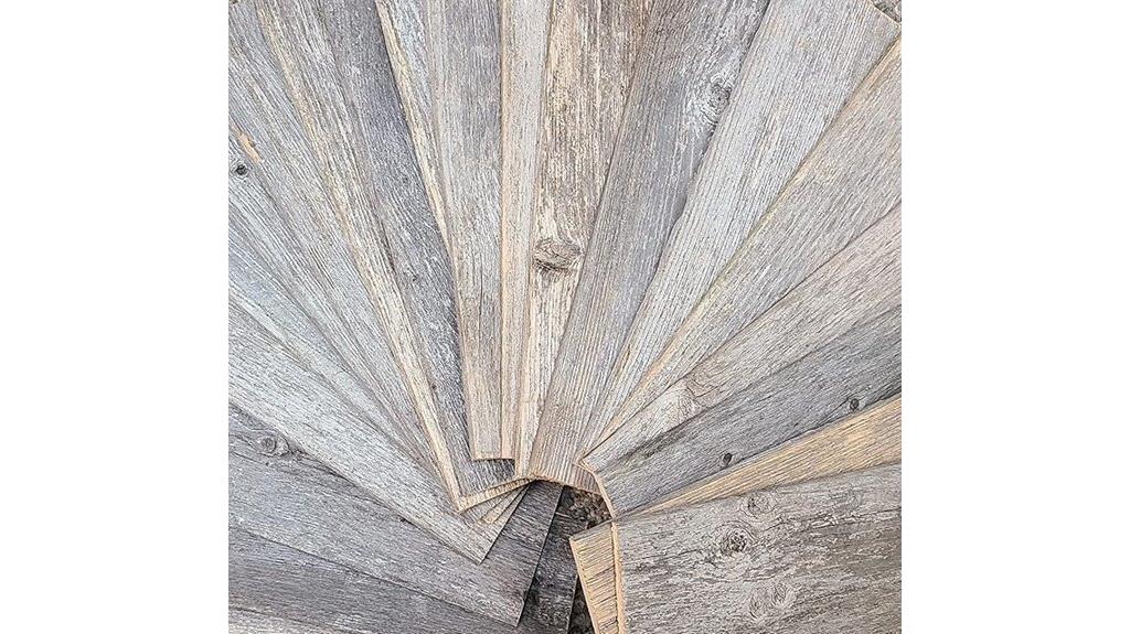 weathered reclaimed wood planks