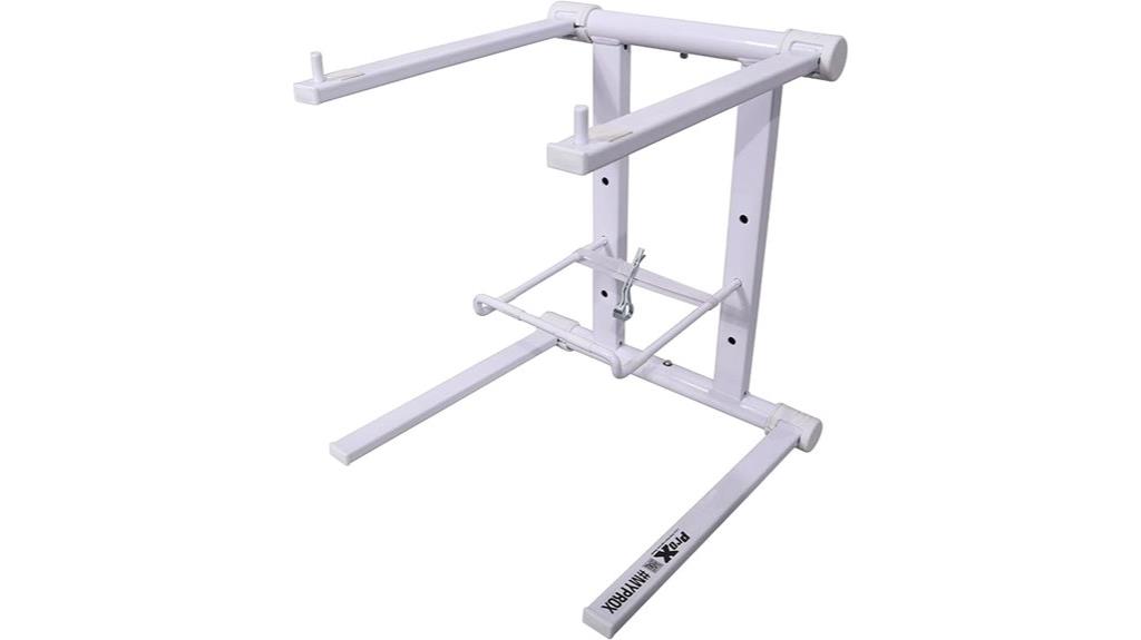 white foldable laptop stand