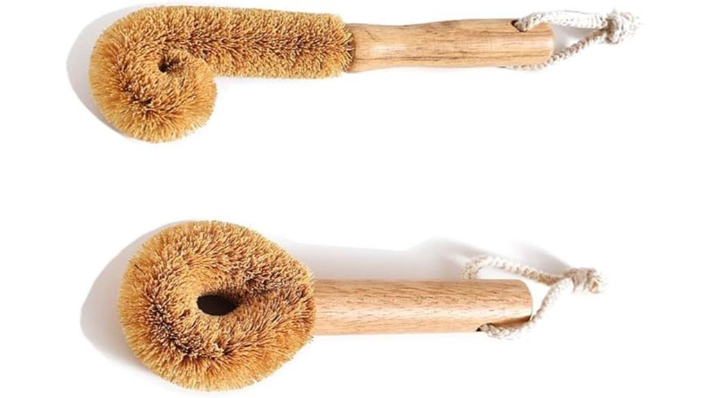 wooden bottle pan brush