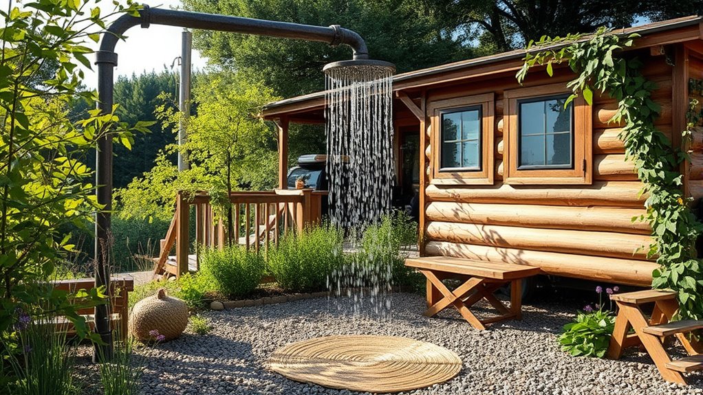 build your own outdoor shower