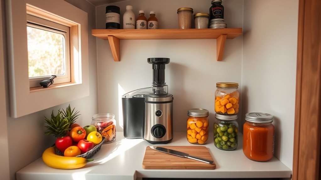 compact multifunctional juicing organization