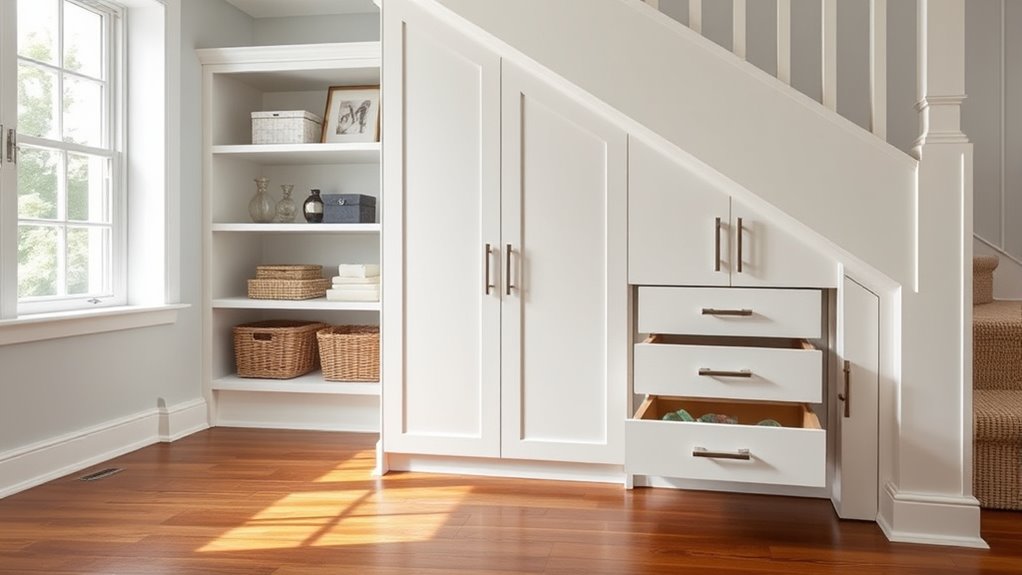 creative under stairs storage solutions