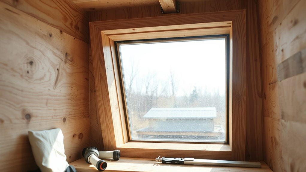 diy tiny home skylight