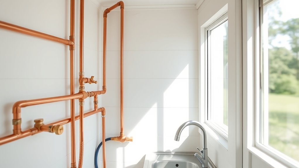 efficient tiny house plumbing