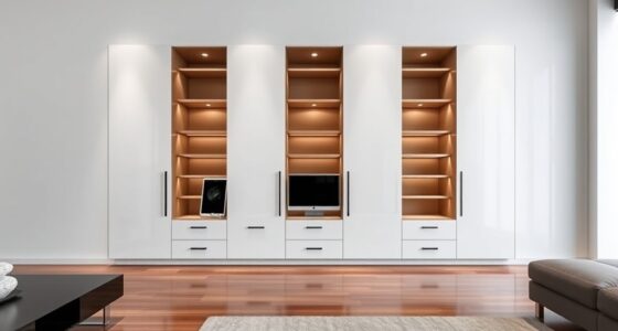 elegant wall storage systems