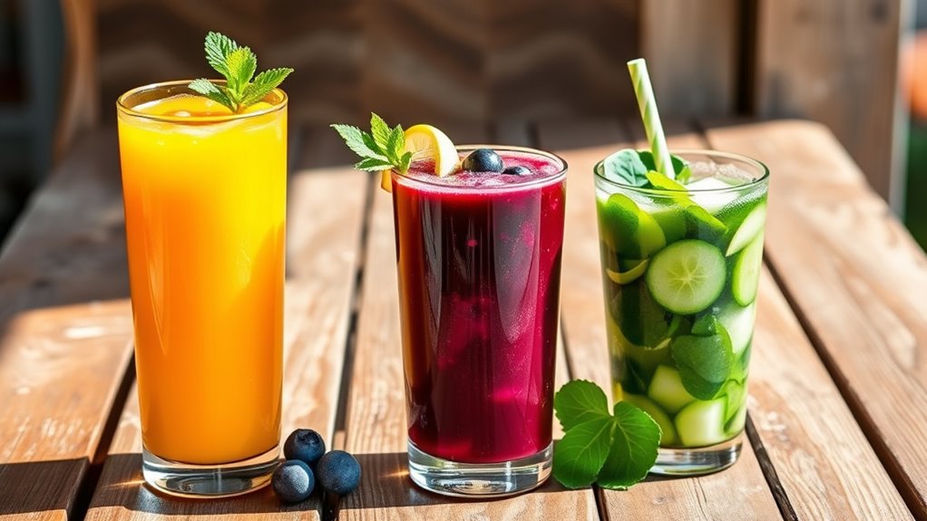 fresh nutrient packed juice preparation