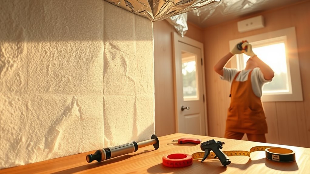 insulate walls and windows