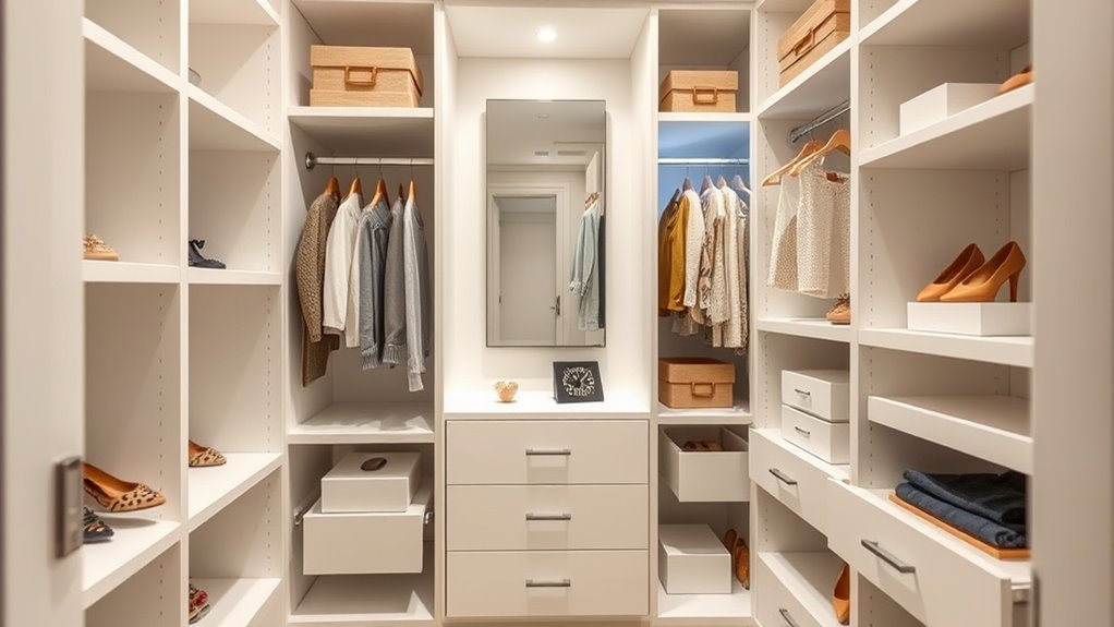 maximize tiny closet space