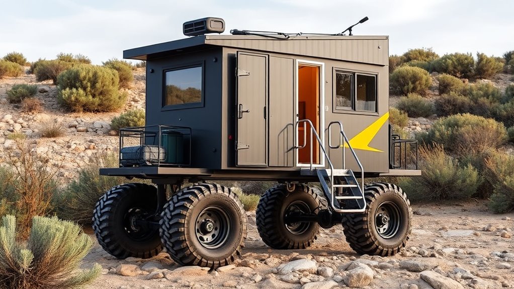 mobile tiny home off road features