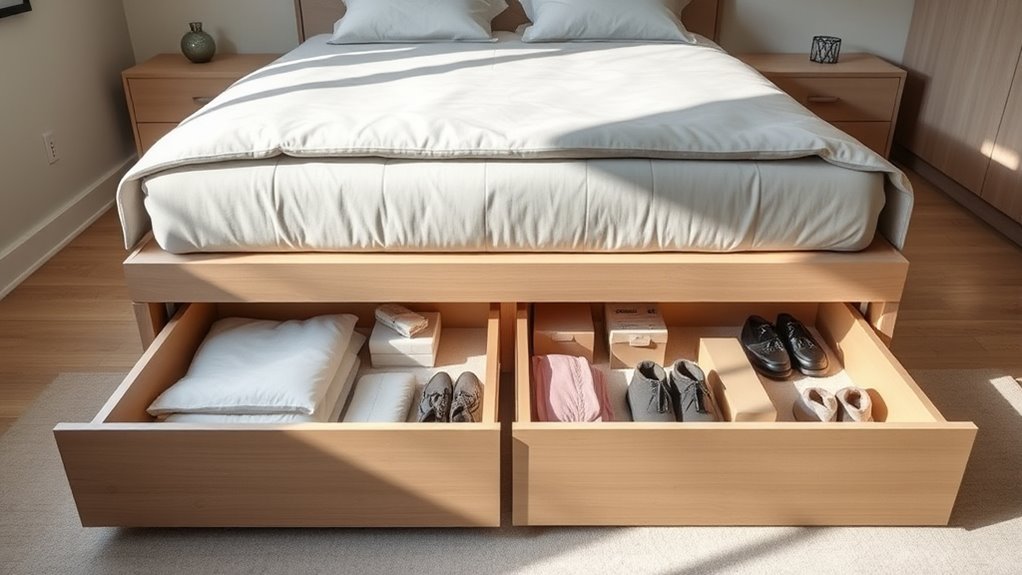 optimize under bed storage space