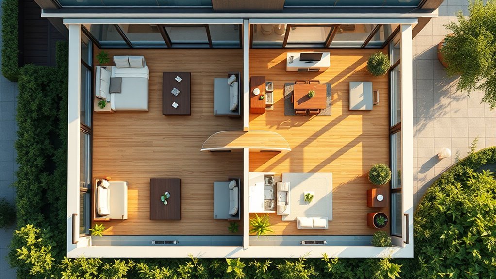 optimized layout for two