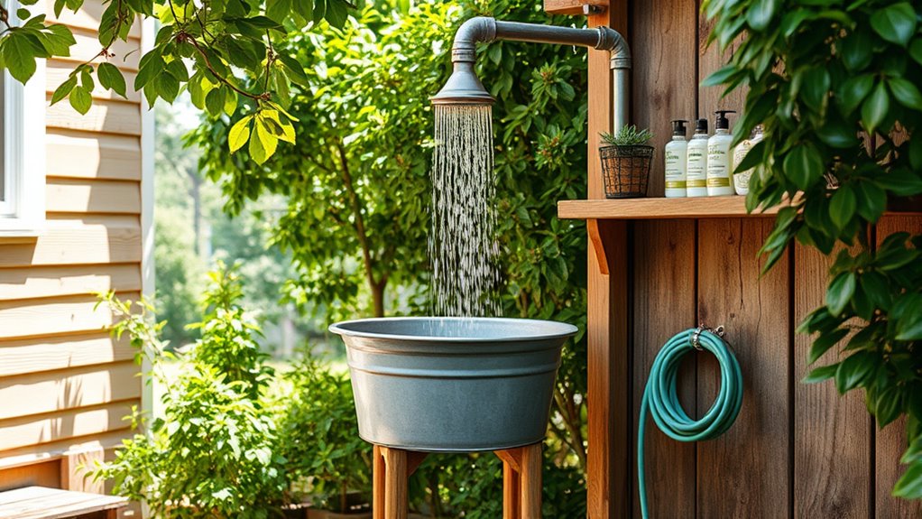 portable eco friendly outdoor shower