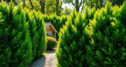 privacy hedge for small lots
