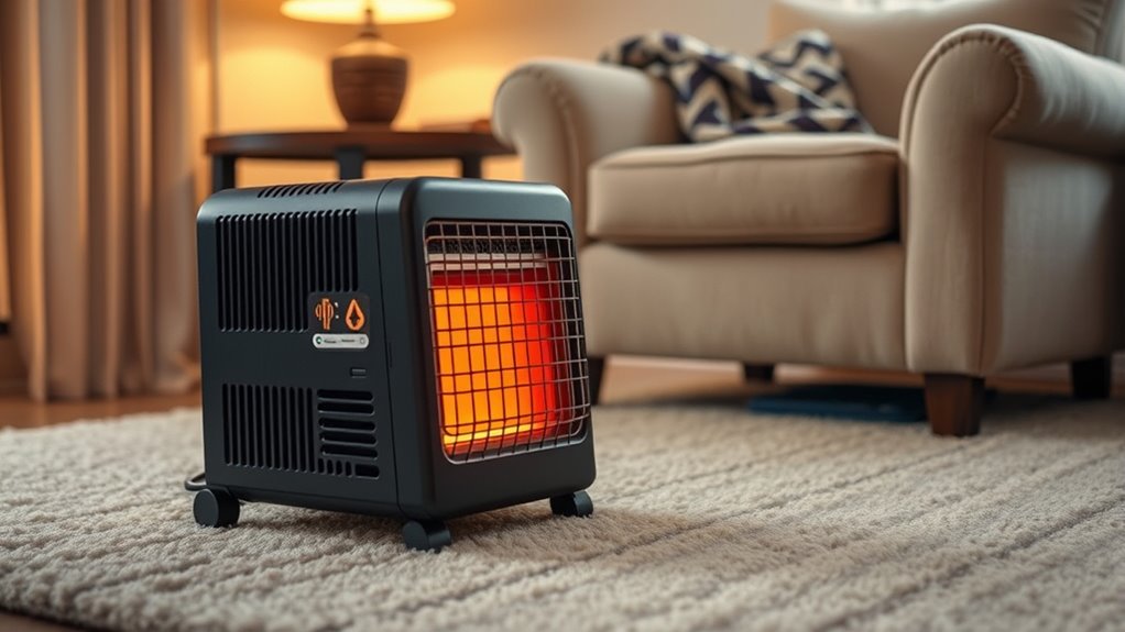 safe portable heater operation