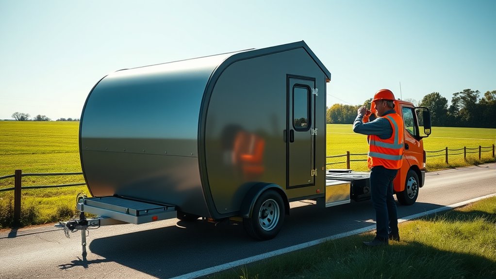 securely tow small home