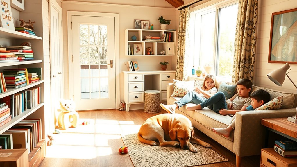 small home kids pets