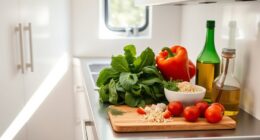 small kitchen healthy cooking