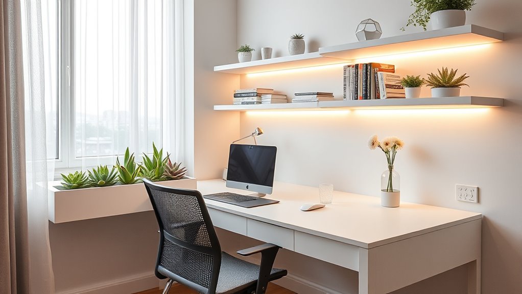 small space focused ambiance