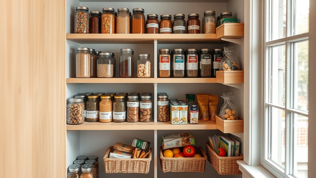 smart tiny pantry organization